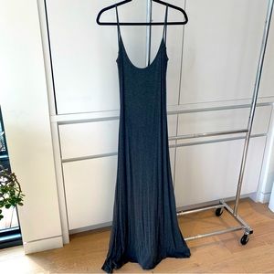 Loila Charcoal Open Back Maxi